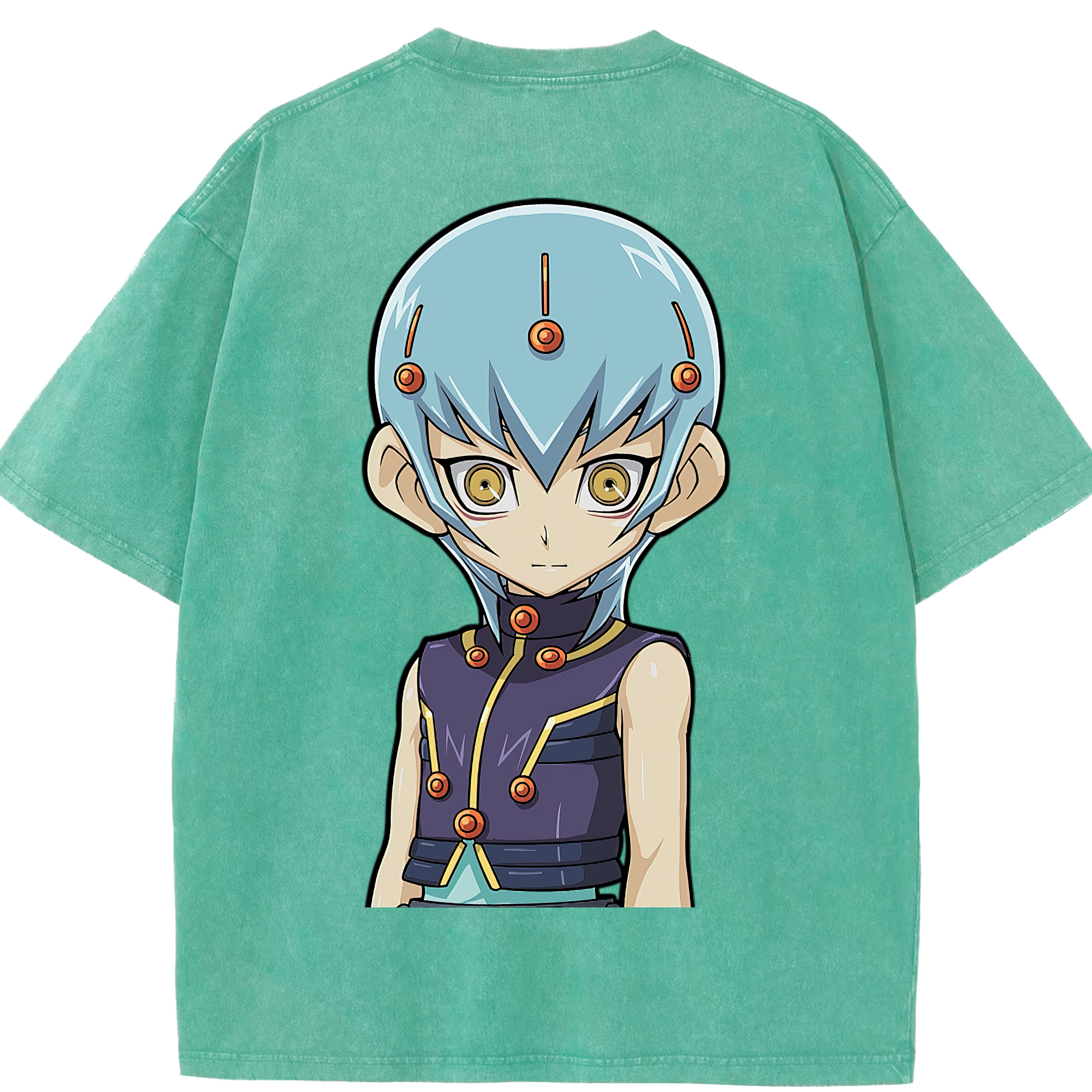 （画像用） 遊☆戯☆王 Yu-Gi-Oh! 綿100% ヴィンテージ風 半袖Tシャツ（背面プリント）
